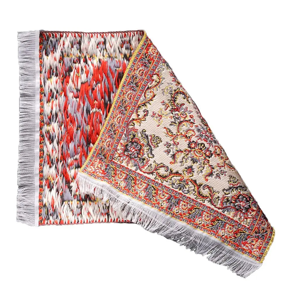1:12 Scale Turkish Style Dollhouse Carpet – Miniature Weaving Rug for Doll Accessories & Mini House Decor