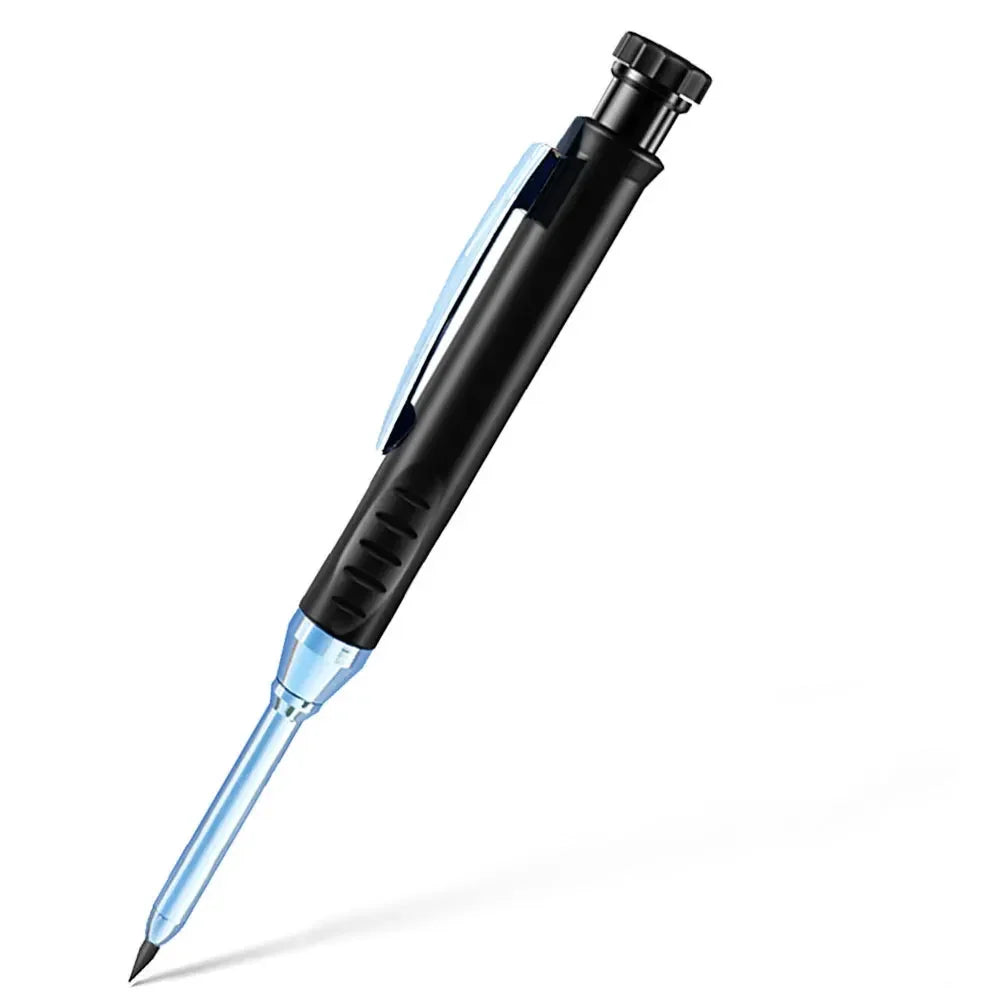 2.8mm Solid Mechanical Carpenter Pencil – Woodworking Construction Pencil with Built-In Sharpener