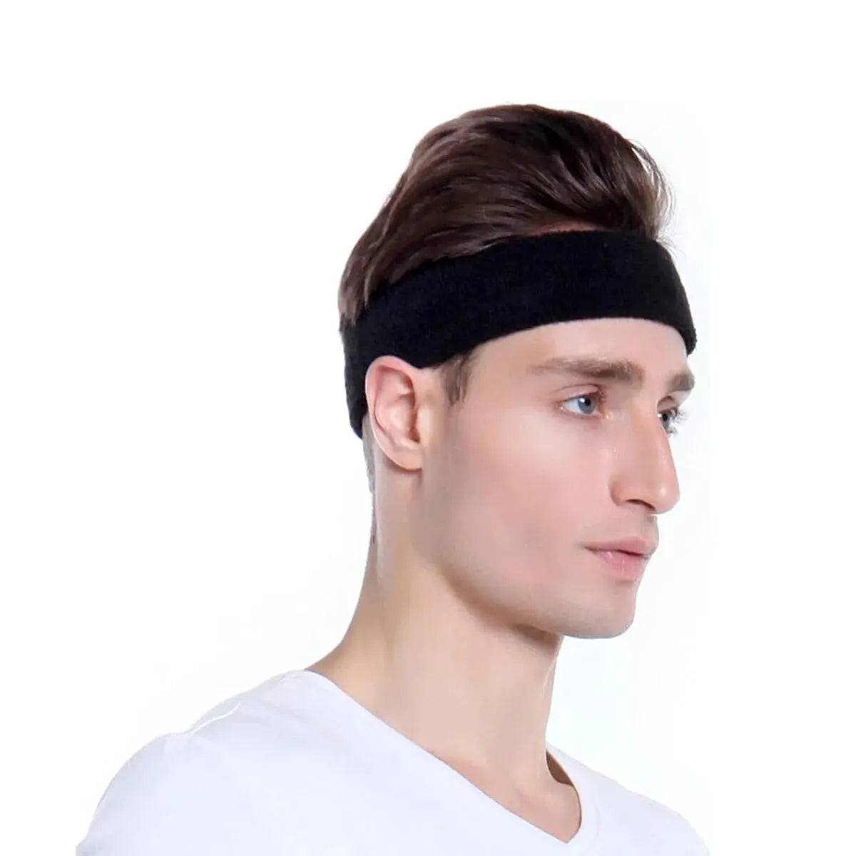 3pcs Sports Headbands – Sweatproof Moisture-Wicking Bands for Tennis, Basketball, Running & Gym