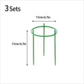 12 Set Plant Support Pile Half Round Climbing Vines Stake Bonsai Fixing Rod Garden Plant Stake Holder Flower Ring Support Rack