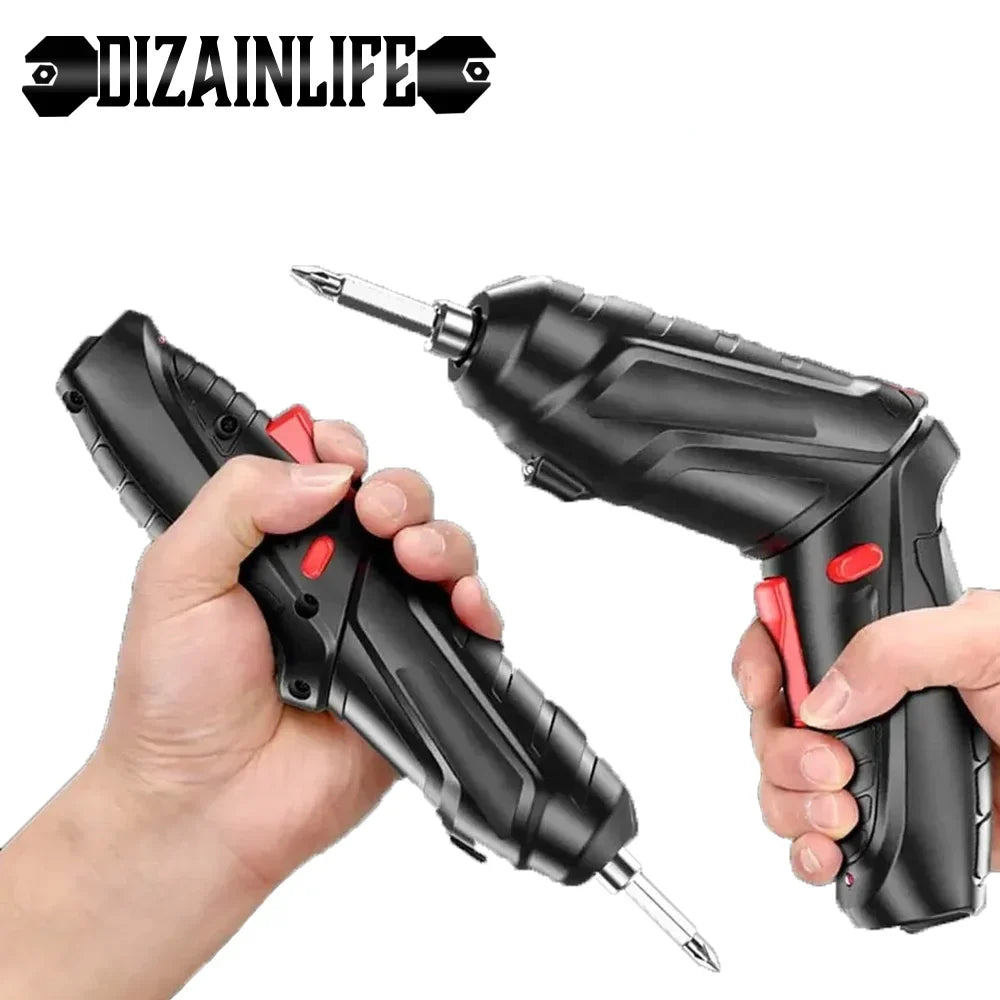 3.6V Cordless Electric Screwdriver – Mini Power Drill with 500mAh Lithium Battery for Household Repairs