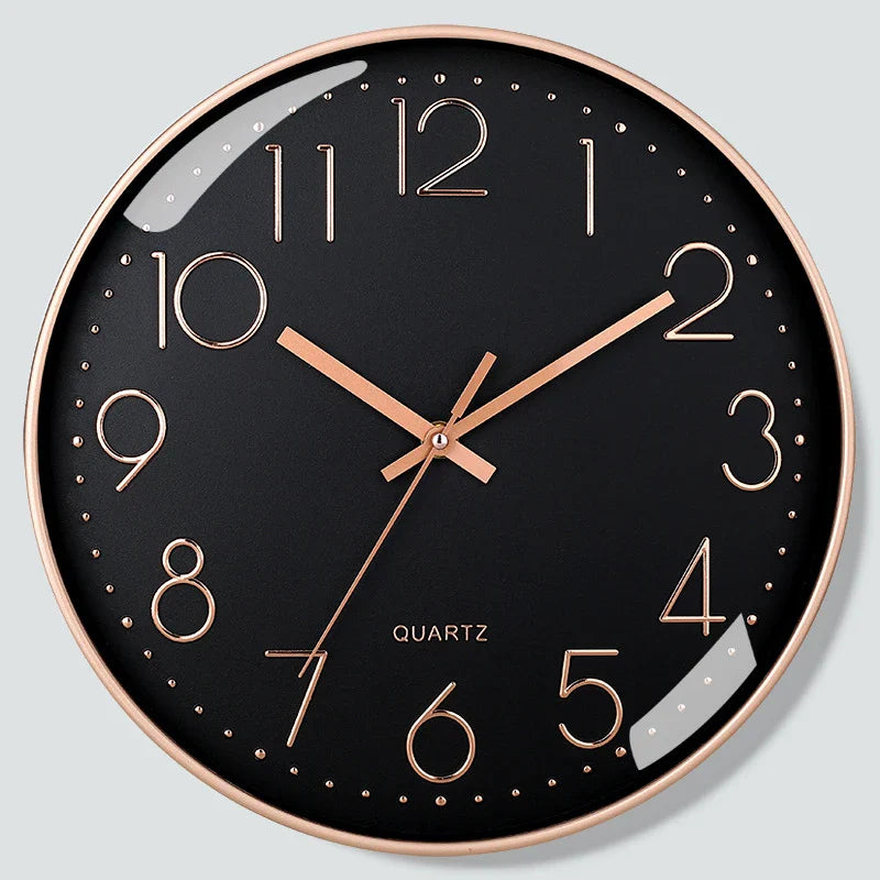 8-Inch Silent Quartz Wall Clock – Minimalist Digital Home Decor for Living Room & Bedroom