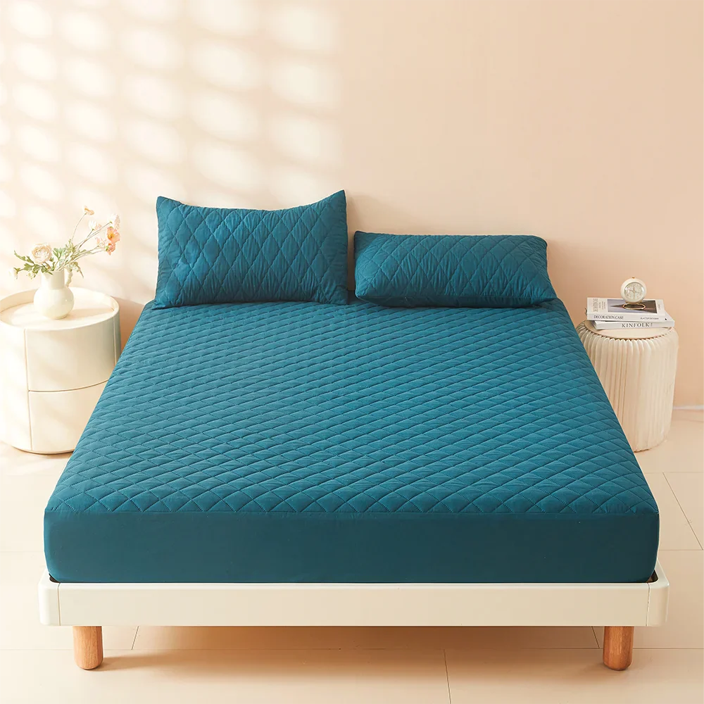 3D Air Fabric Waterproof Mattress Protector – Thick, Breathable Fitted Bed Cover (No Pillowcase)