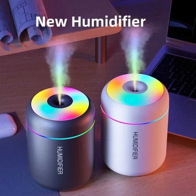 180ML USB Mini Air Humidifier – Electric Aroma Diffuser & Essential Oil Mist Maker for Car, Bedroom & Home