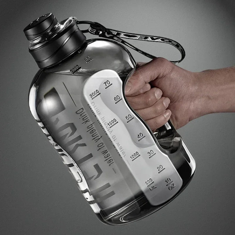 1.7L/2.7L Large Capacity Sports Water Bottle – Portable Gym & Outdoor Fitness Hydration Jug