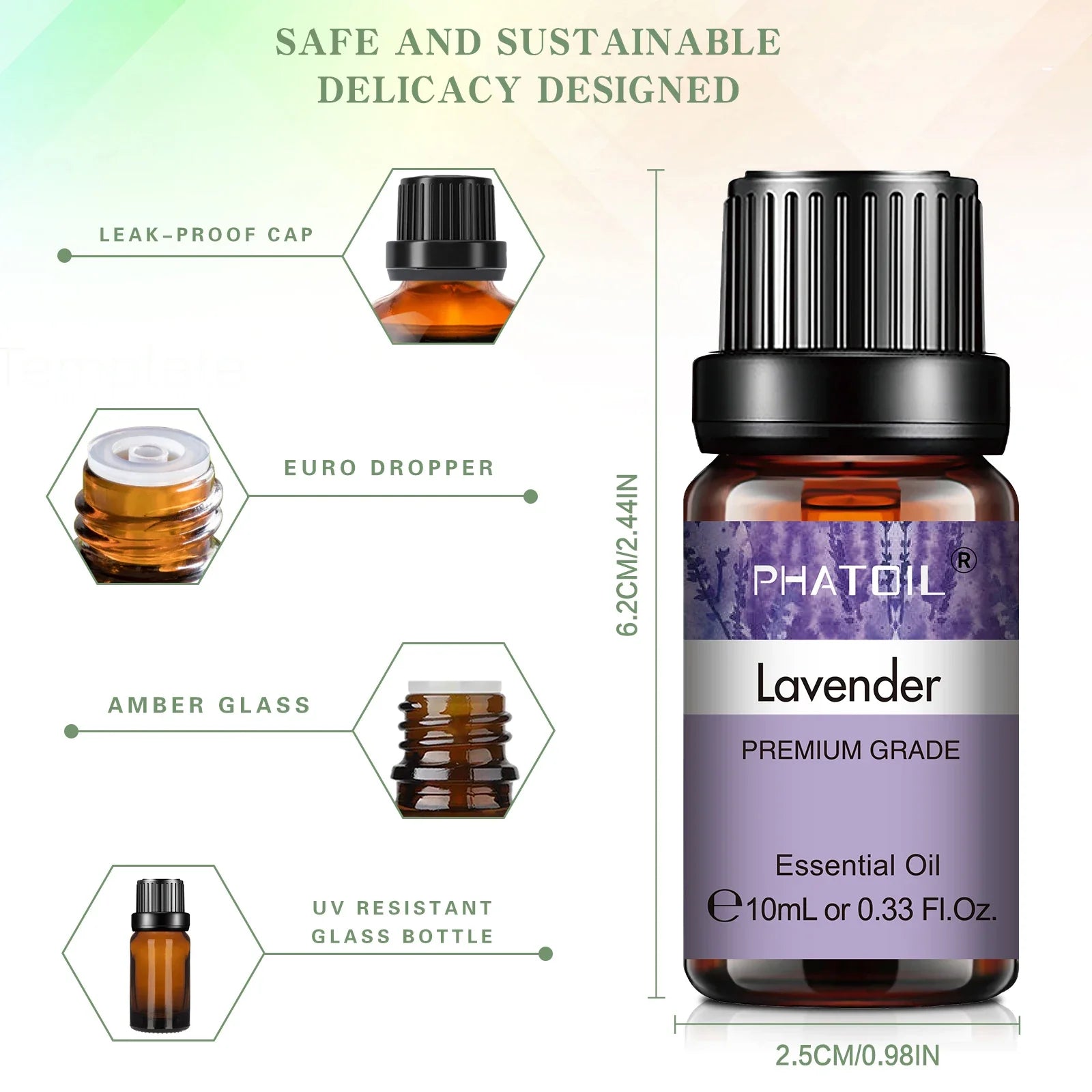 10ml Lavender Essential Oil – Pure Natural Aromatherapy Oil for Diffusers, Skin Care & DIY Soap