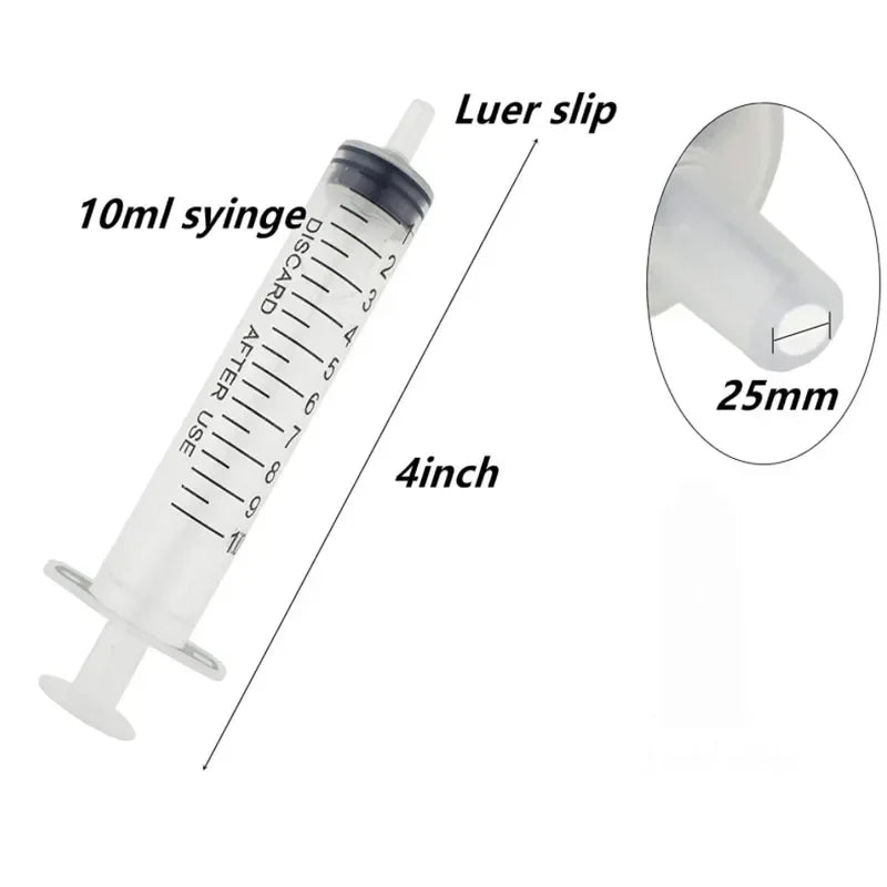 1ml-10ml Disposable Syringes Without Needle – Food-Grade Plastic Syringes for Glue, Pet Feeding & Kitchen Use