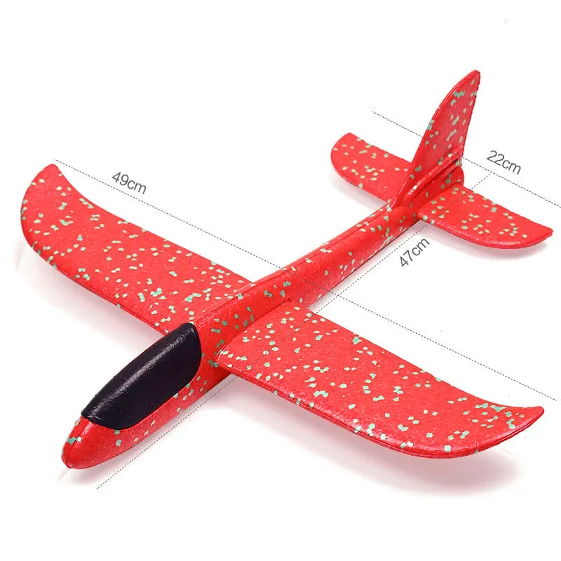50CM Big Foam Plane Glider – Hand Throw Airplane Toy for Kids with Light Inertial EPP Material (Outdoor Launch Gift)