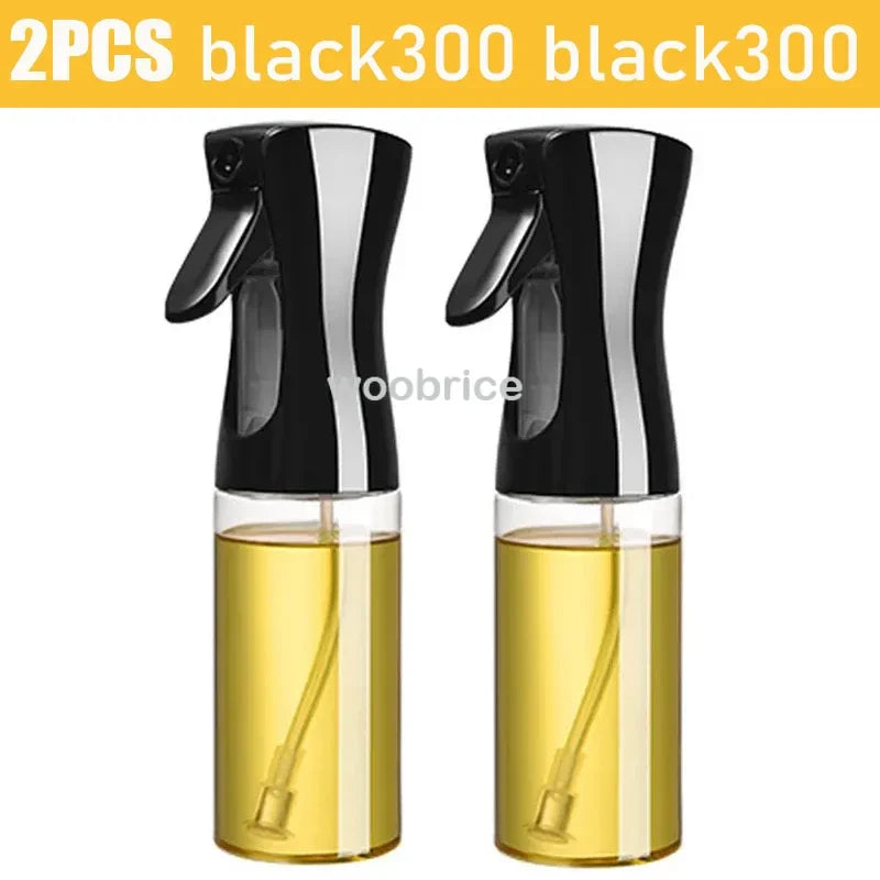3PCS 200/300ml Oil Sprayer Bottle 1PC Kitchen Cooking Oil Dispenser Fitness Fat Loss Camping BBQ Vinegar Sauce Sprayer Bottle