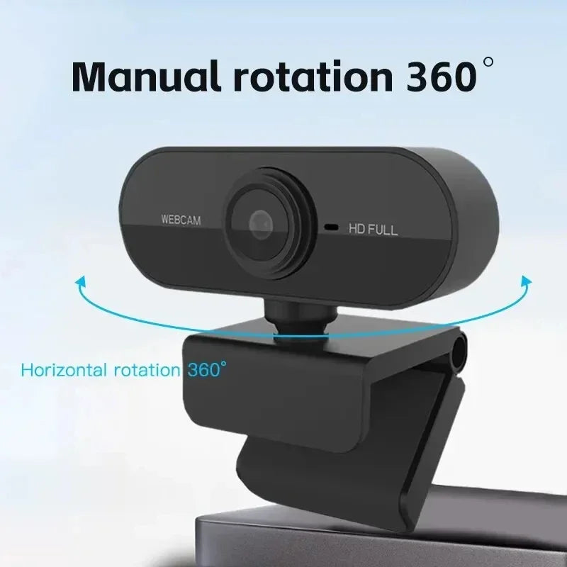 1080P HD USB Network Camera with Microphone and Tripod – Computer Web Camera for Work & Video Conferencing