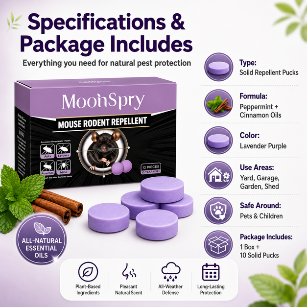 Cinnamon Pest & Rodent Repellent Pucks 🕷️🐍