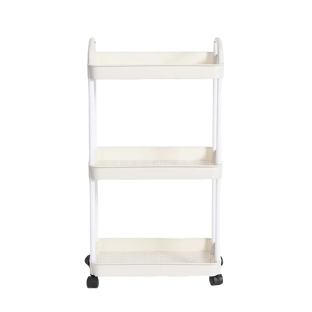 3/4-Tier Multi-Layer Rolling Storage Cart – Mobile Kitchen, Bathroom & Bedroom Organizer with Lockable Wheels