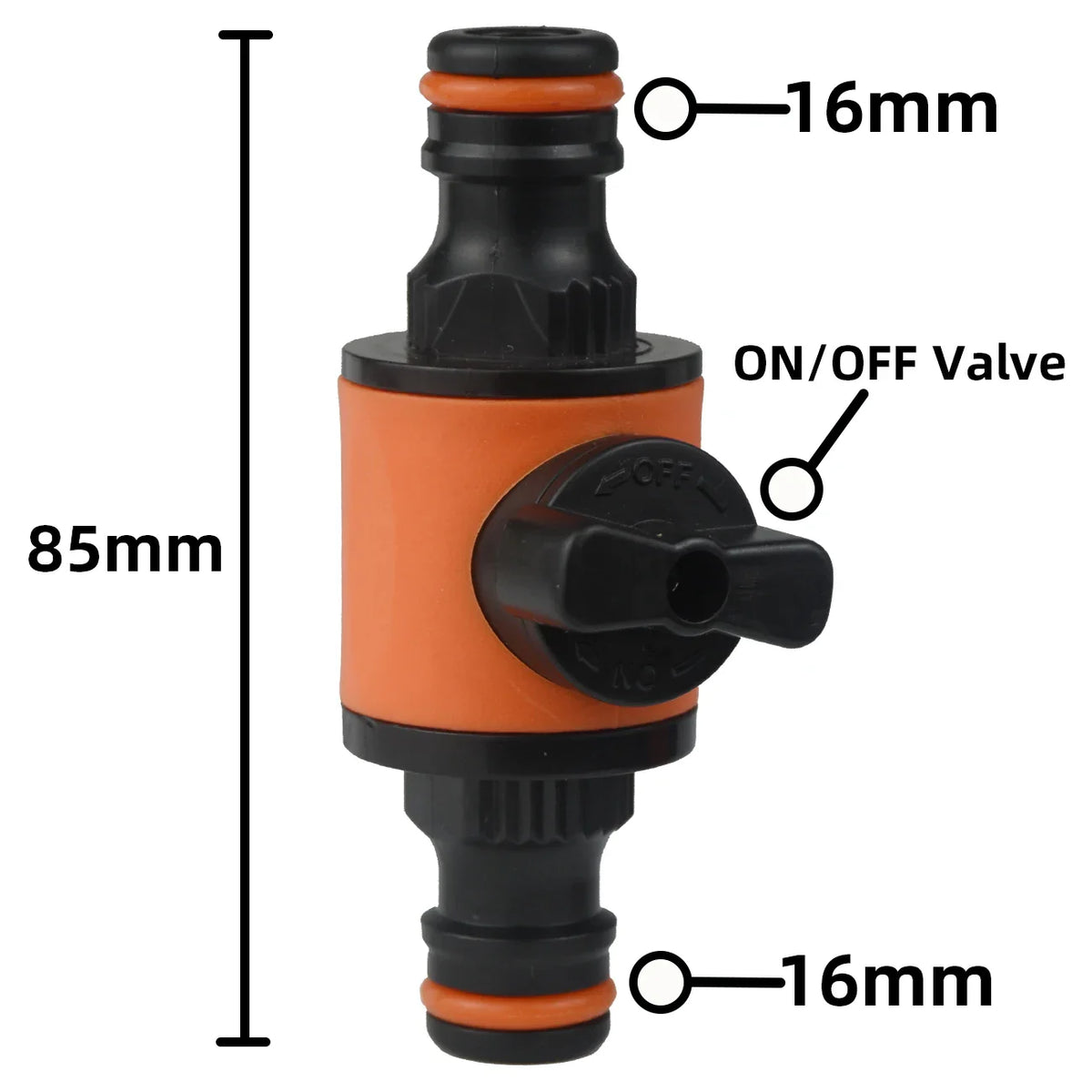 2pcs Garden Hose Tap Shut Off Valve Fitting Connector Pipe Coupler Stop Water Connection Repair Joint Irrigation System Adapter