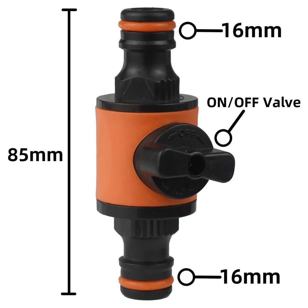 2pcs Garden Hose Tap Shut Off Valve Fitting Connector Pipe Coupler Stop Water Connection Repair Joint Irrigation System Adapter