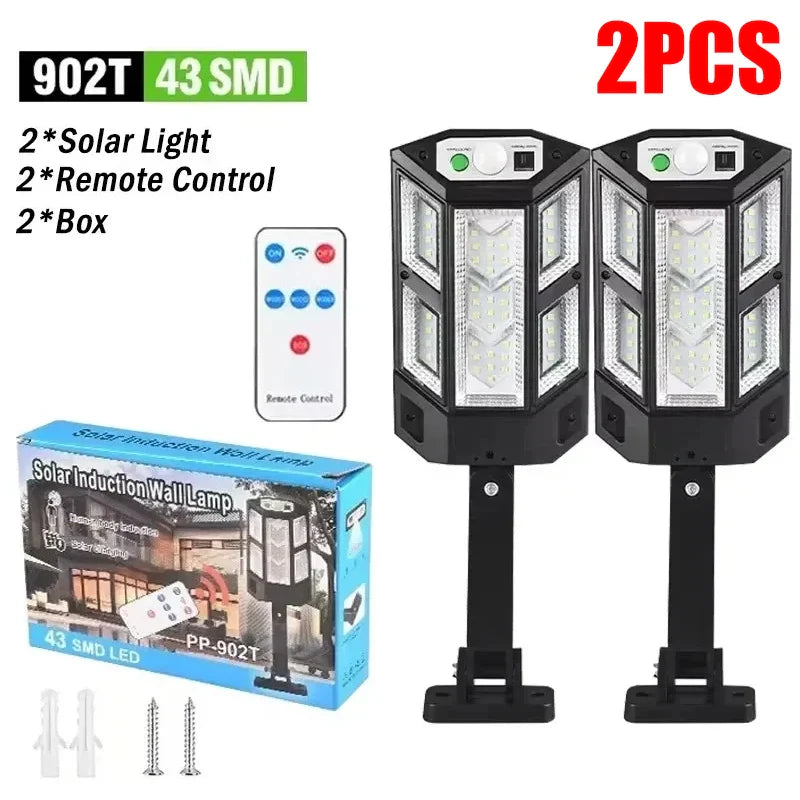 15000LM Solar Light with Motion Sensor – IP65 Waterproof Outdoor Solar Lamp for Garden, Street & Wall Lighting