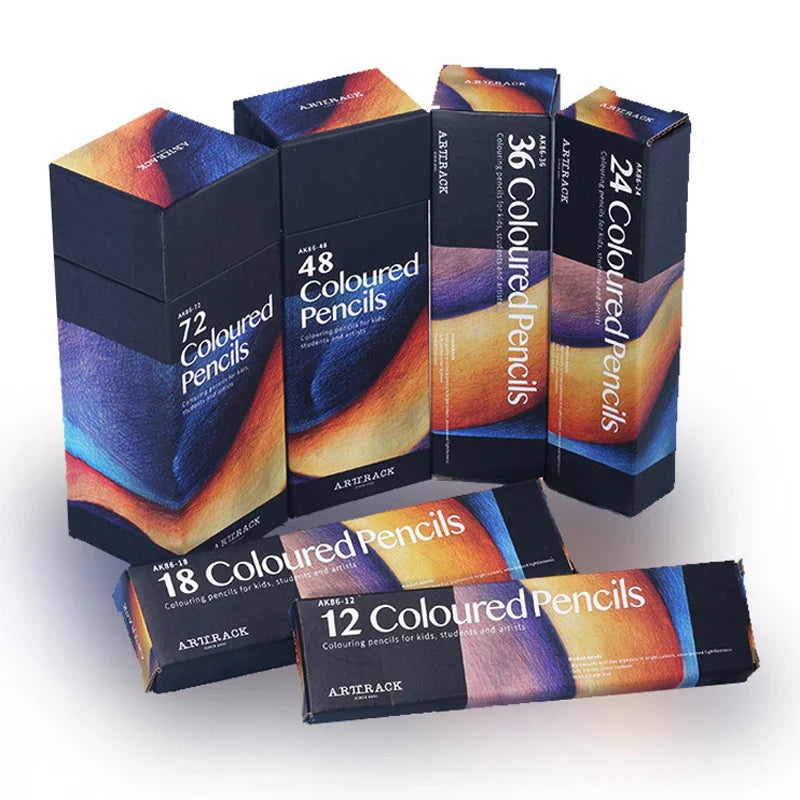 12/18/24/36/48/72 Colors Oily Colored Pencils Set – Professional Artist Painting & Sketching Supplies