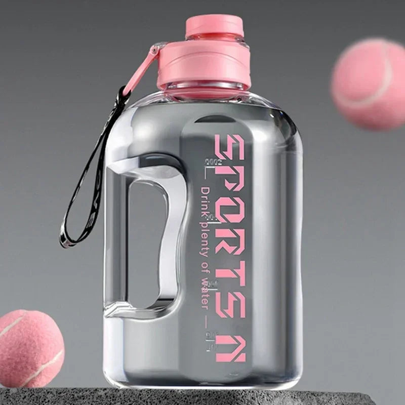 1.7L/2.7L Large Capacity Sports Water Bottle – Portable Gym & Outdoor Fitness Hydration Jug