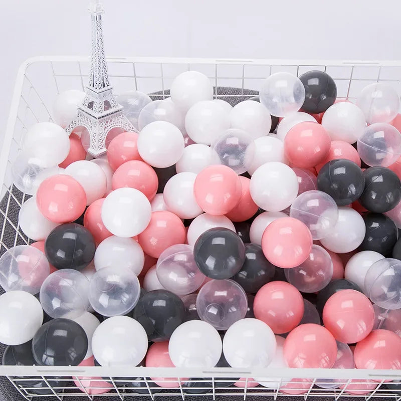 50pcs Colorful Love Star Ocean Balls – Eco-Friendly Plastic Balls for Baby Play Pits & Pools