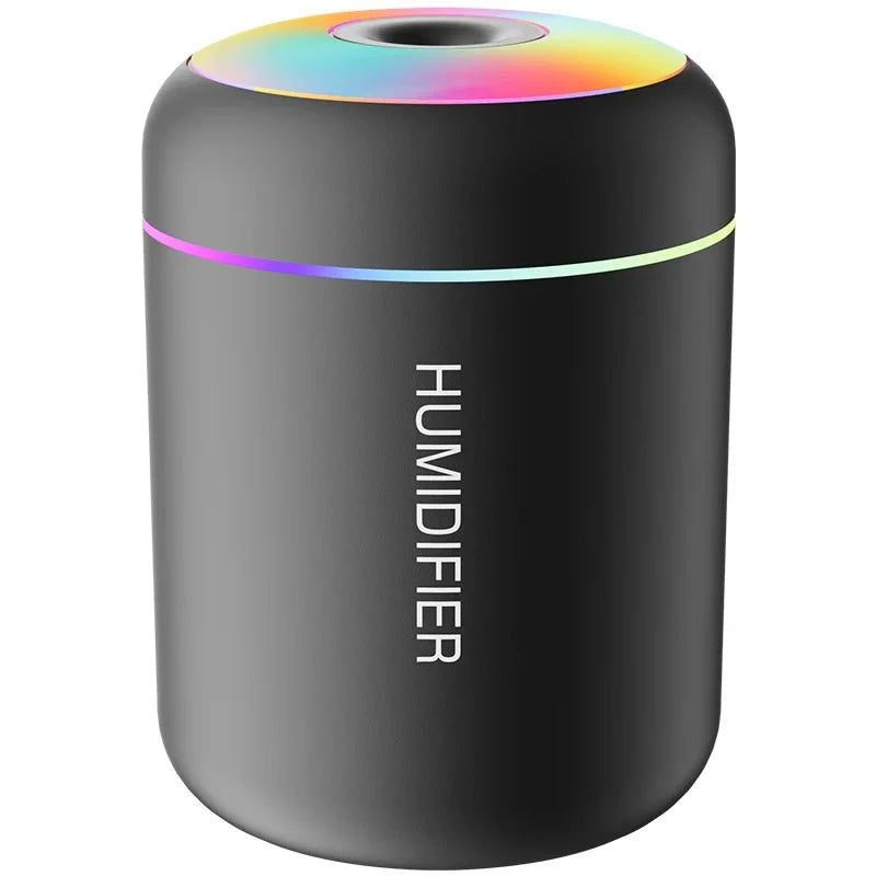 180ML USB Mini Air Humidifier – Electric Aroma Diffuser & Essential Oil Mist Maker for Car, Bedroom & Home