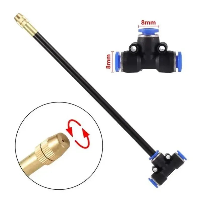 5–20M Automatic Irrigation Sprinkler Kit – Copper Nozzle Atomizing Watering System