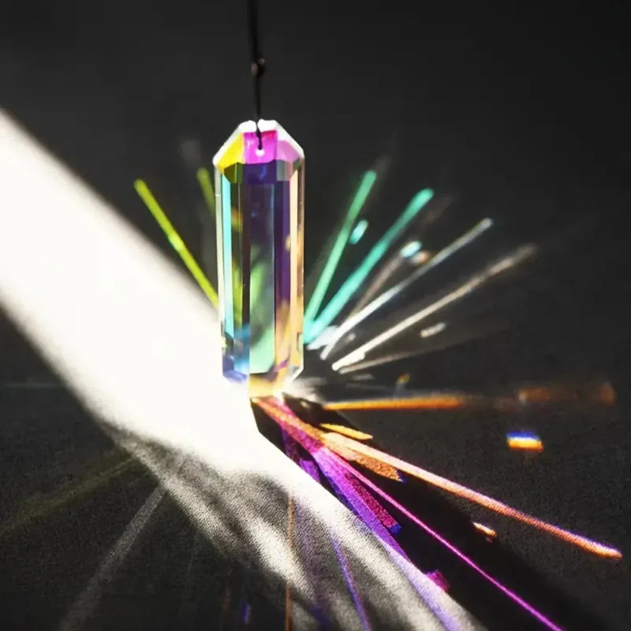2 PCS Crystal Rainbow Sun Catcher Window Prism Pendants – Garden Hanging Ornaments & Home Décor