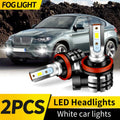 2PCS For BMW X6 E71 E72 2008-2014 HID Xenon Bulbs Replacement D1S H11 LED Headlight Canbus 6000K White LED Hi/Lo Beam Fog Lights