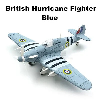 4D DIY Military Airplane Model – WW2 Fighter Building Blocks Set (22cm)