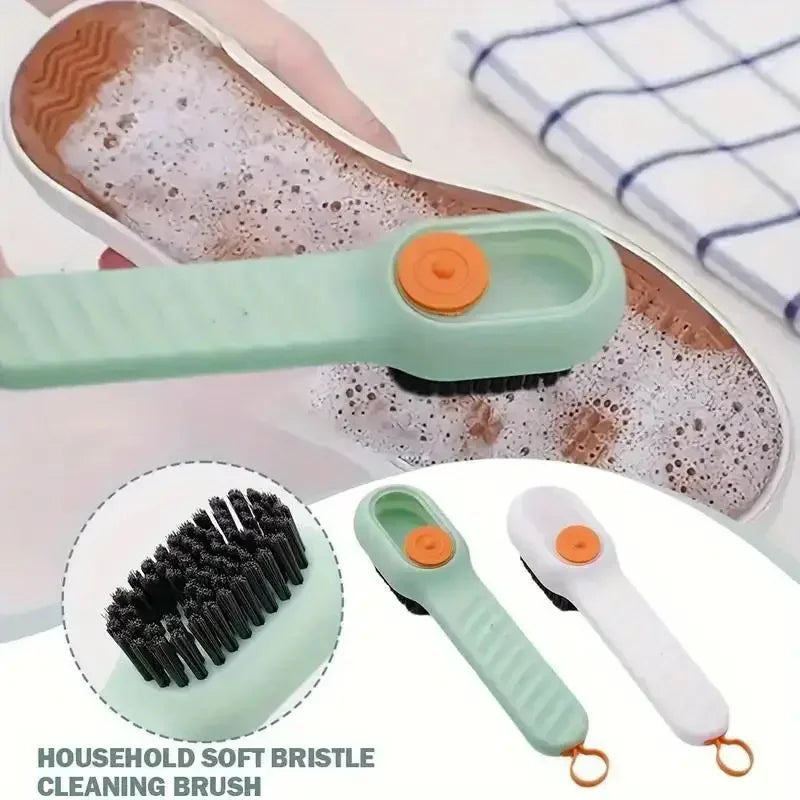 1pc Multi-function Automatic Spot Shoe Brush – Soft Hair Handheld Cleaning Tool