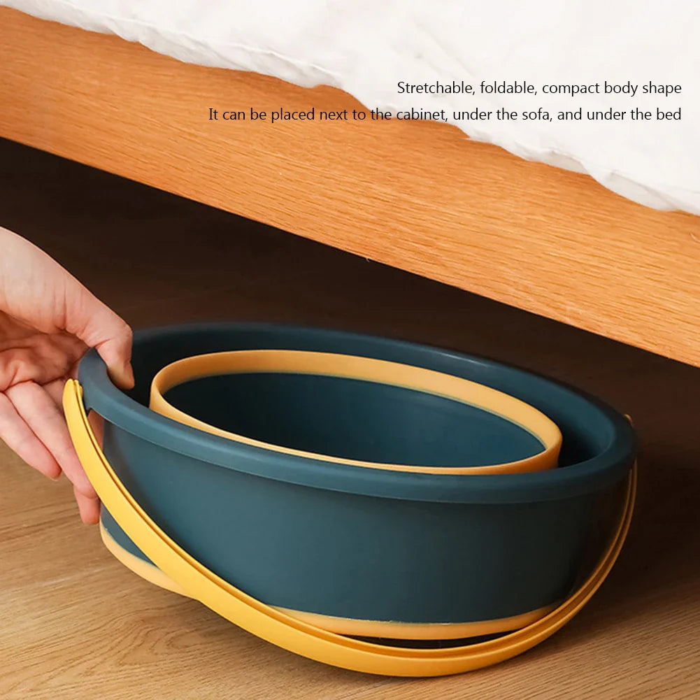 5/10L Folding Portable Bucket – Collapsible Silicone Water Container for Camping, Fishing & Car Wash