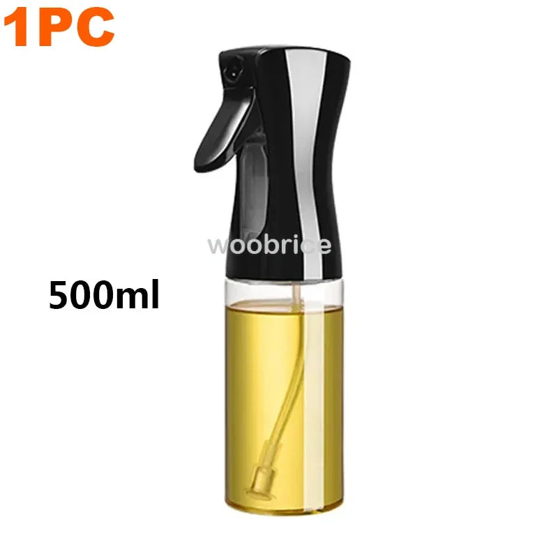3PCS 200/300ml Oil Sprayer Bottle 1PC Kitchen Cooking Oil Dispenser Fitness Fat Loss Camping BBQ Vinegar Sauce Sprayer Bottle