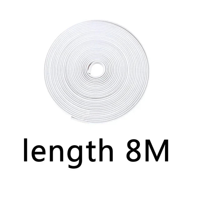 8M Car Wheel Rim Protection Strip – Decorative Rubber Moulding Trim for Tire Styling & Tyre Guard