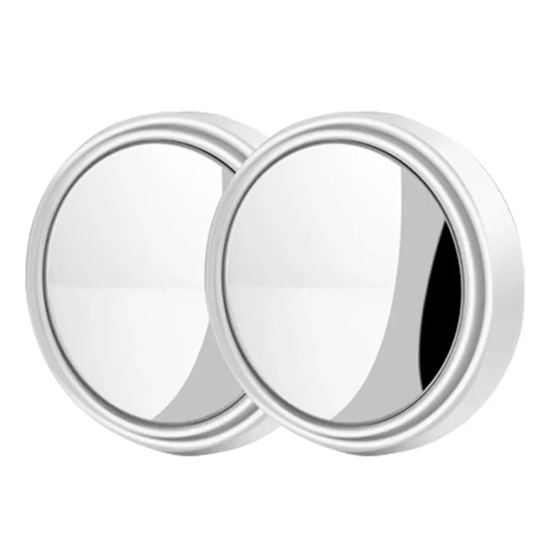 2pcs Car Blind Spot Mirrors – Multifunctional Convex Rearview Rain Cover for Expanded Driving Safety