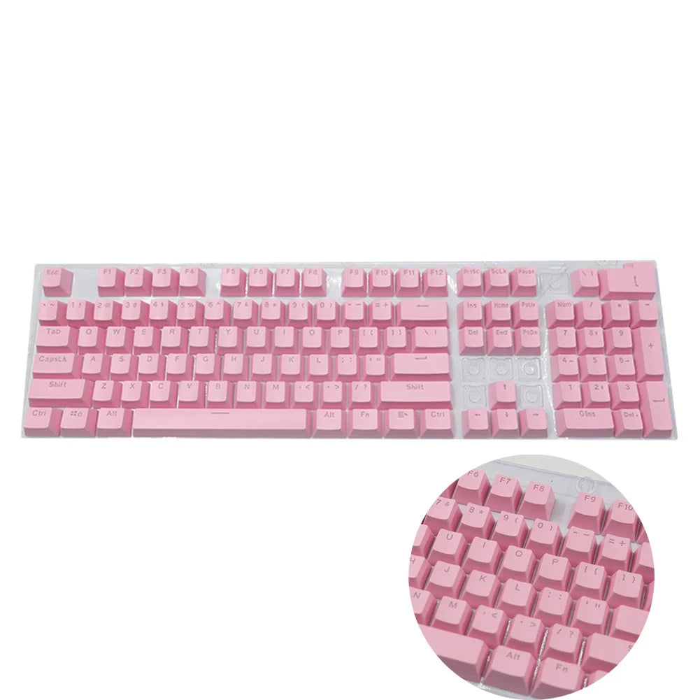 104pcs Universal Mechanical Keyboard Keycaps – Ergonomic Blank ABS Keycaps for Cherry MX Backlit Mechanical Keyboards