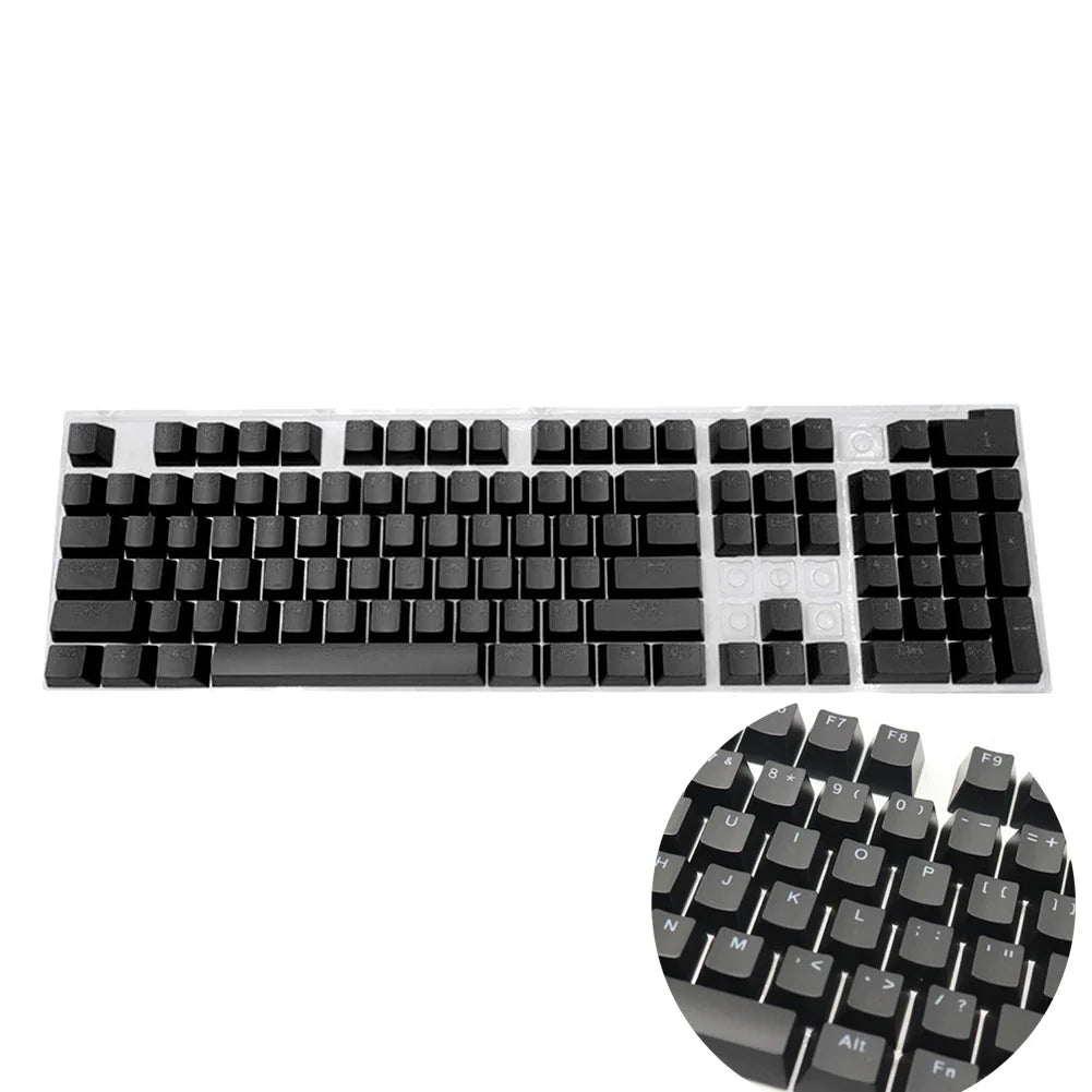 104pcs Universal Mechanical Keyboard Keycaps – Ergonomic Blank ABS Keycaps for Cherry MX Backlit Mechanical Keyboards