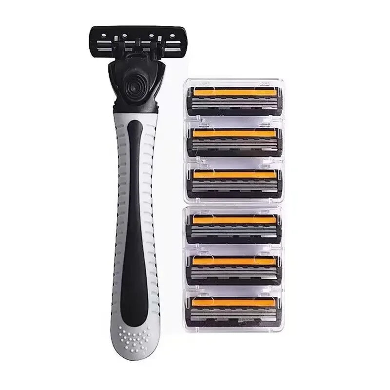 3-Layer Reusable Razor – Multi-Tool Shaving System with 18 Blades