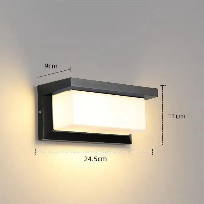 24W LED Outdoor Wall Light with Motion Sensor – Waterproof IP65 Garden Lamp for Pathways, Patios & Entrances