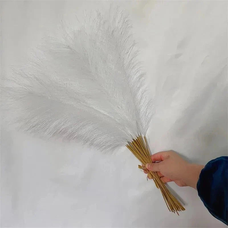 10pcs Artificial Reed Ins Wind Bouquet – Bohemian Style Fake Flowers for Home, Wedding & Christmas Decor
