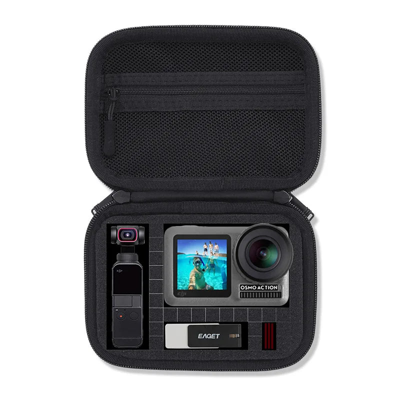 2.5 & 3.5 Inch Shockproof Portable Storage Case – Handheld Carry Bag for PTZ Drones, Mobile Power Banks, Hard Drives & GoPro 10/9