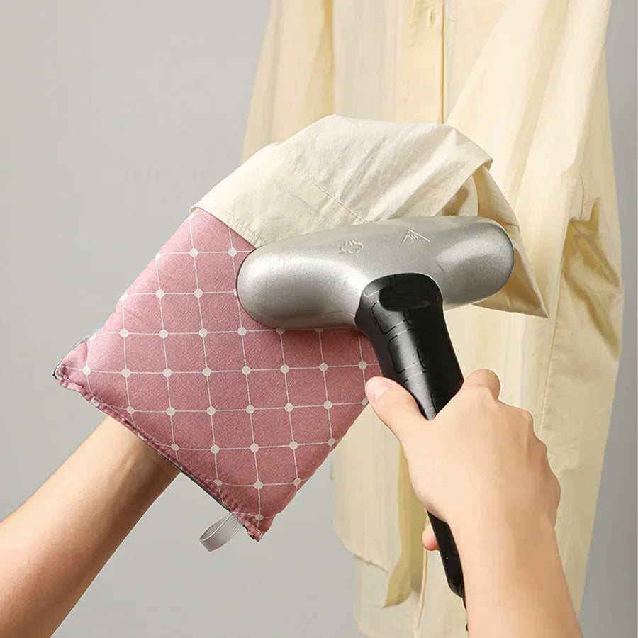 1Pc Fabric Handheld Ironing Board – Small Home Ironing Tray with Insulated Ironing Gloves