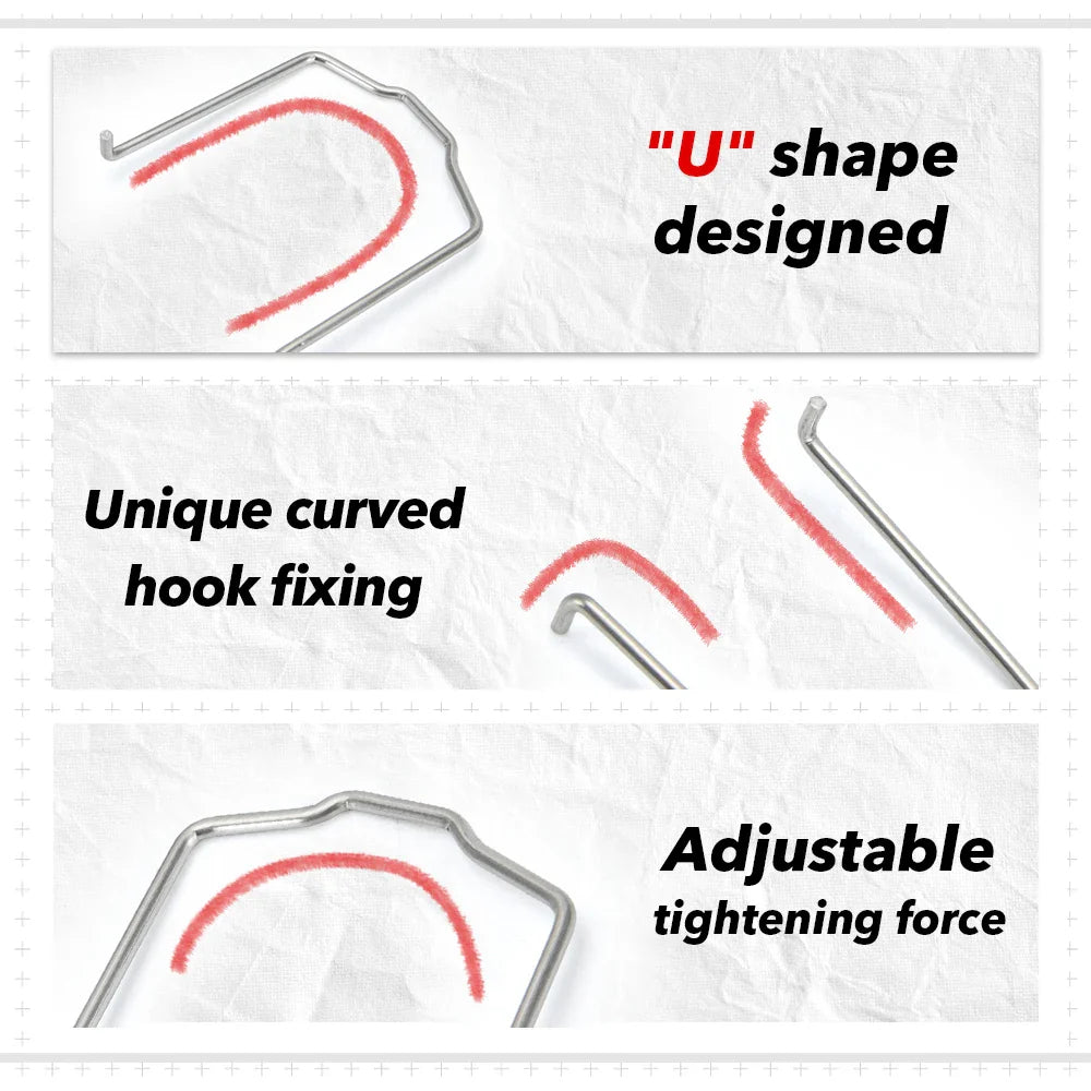 3PCS Radiator Hose Retaining Spring Clip For BMW E39 E38 E60 E90 745Li X5 E46 325i 328i M3 540i 740iL 740i Horse Shoe Clip Clamp