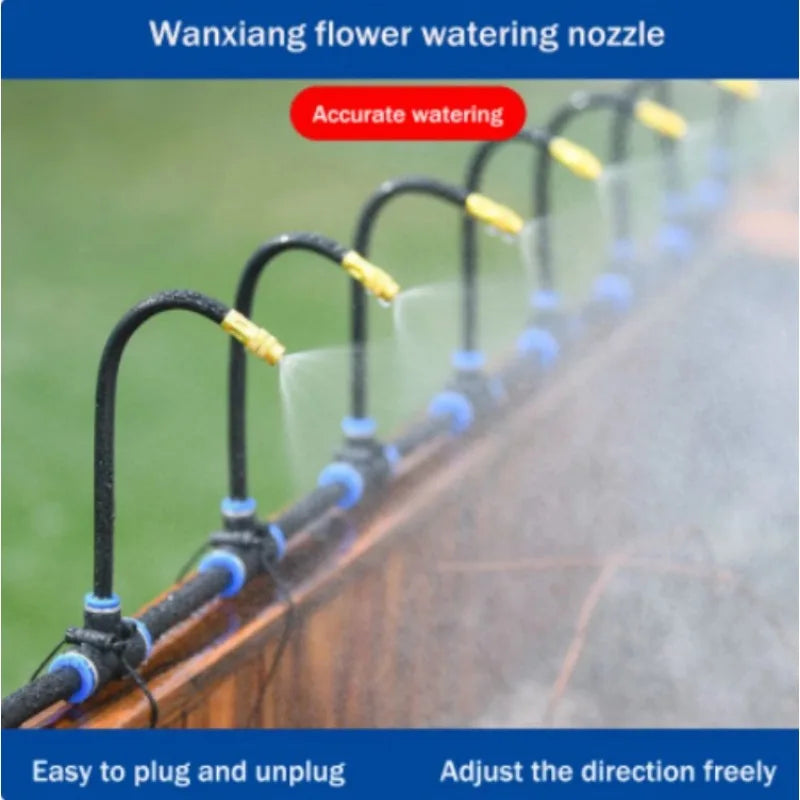 5–20M Automatic Irrigation Sprinkler Kit – Copper Nozzle Atomizing Watering System