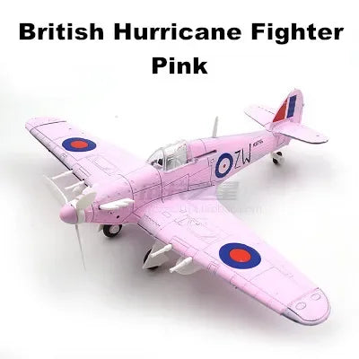 4D DIY Military Airplane Model – WW2 Fighter Building Blocks Set (22cm)