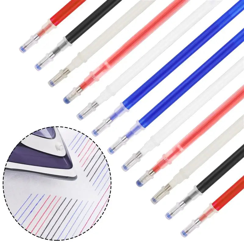 1Set High Temperature Disappearing Marker Pens – Heat Wrap Fade-Out Fabric Markers for Sewing & DIY