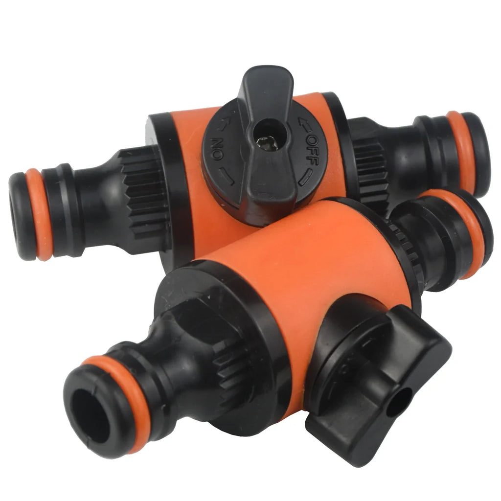 2pcs Garden Hose Tap Shut Off Valve Fitting Connector Pipe Coupler Stop Water Connection Repair Joint Irrigation System Adapter