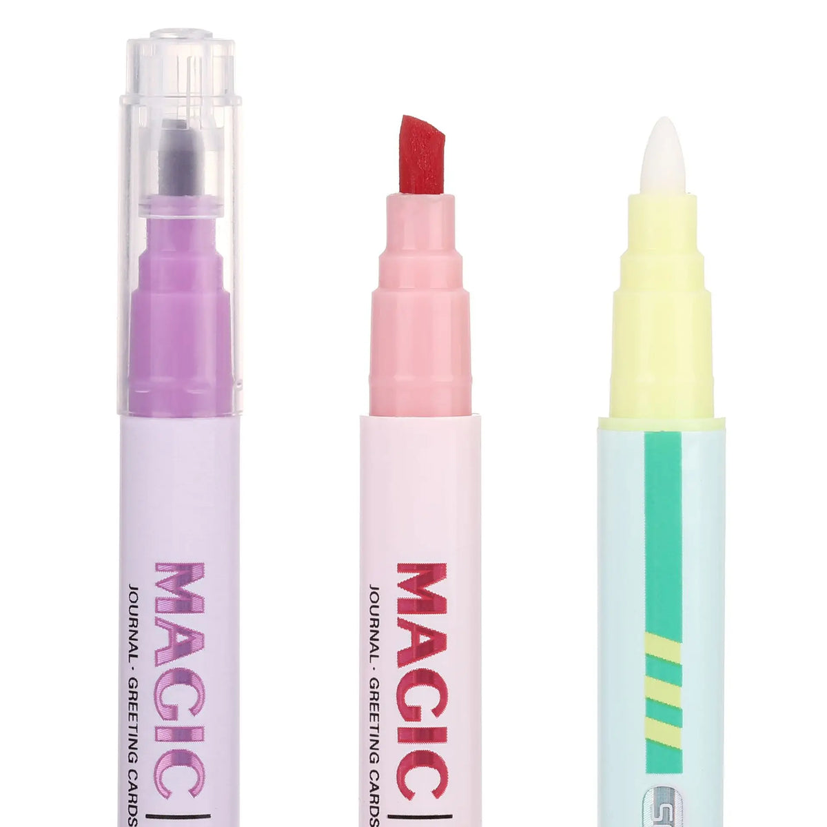 12Pcs Double-Ended Magic Color Marker Pen Set – Color-Changing Highlighter Pens for Scrapbooking & DIY