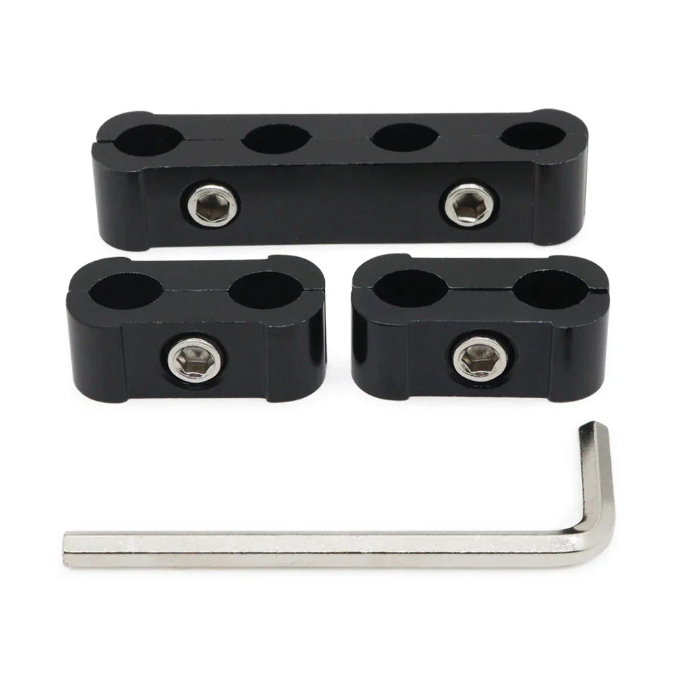3pcs Car Spark Plug Electrical Wire Clamp Kit For 8mm 9mm 10mm Purple Black Red Golden Silver Blue Green