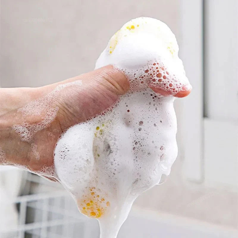 5/10/20pcs Double-Sided Dishwashing Sponges – Non-Scratch Kitchen Cleaning Pads for Pots & Pans