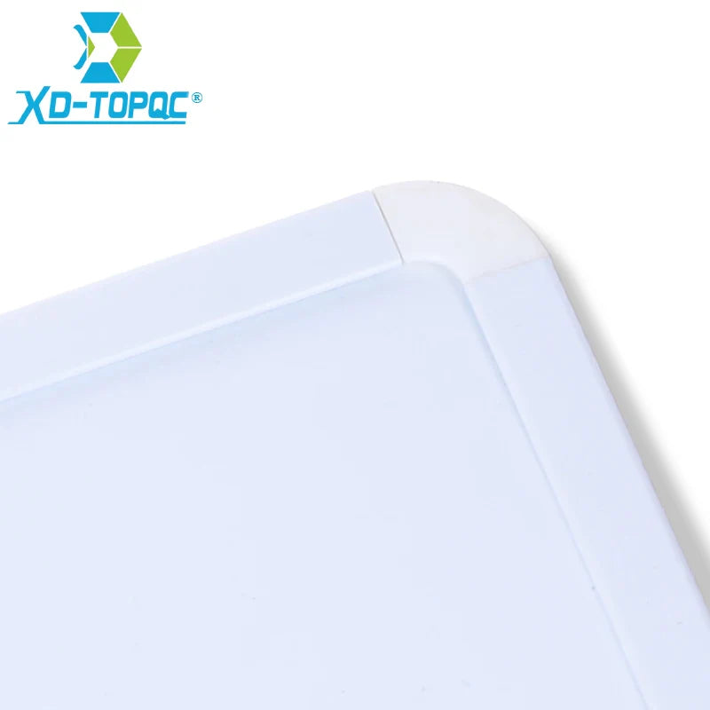 4 Styles Magnetic Whiteboard with PVC Frame – Round Angle Message & Drawing Board for Fridge