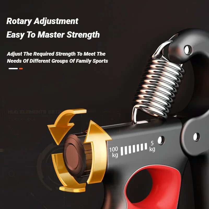 5-100kg Adjustable Grip Strength Device for Rehabilitation Training, Muscle Enhancement, Strength Training, Grip Strength Device