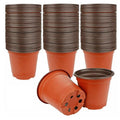 75PCS Plastic Nursery Pots – 4” Plant Containers for Seedlings, Succulents & Garden Transplants